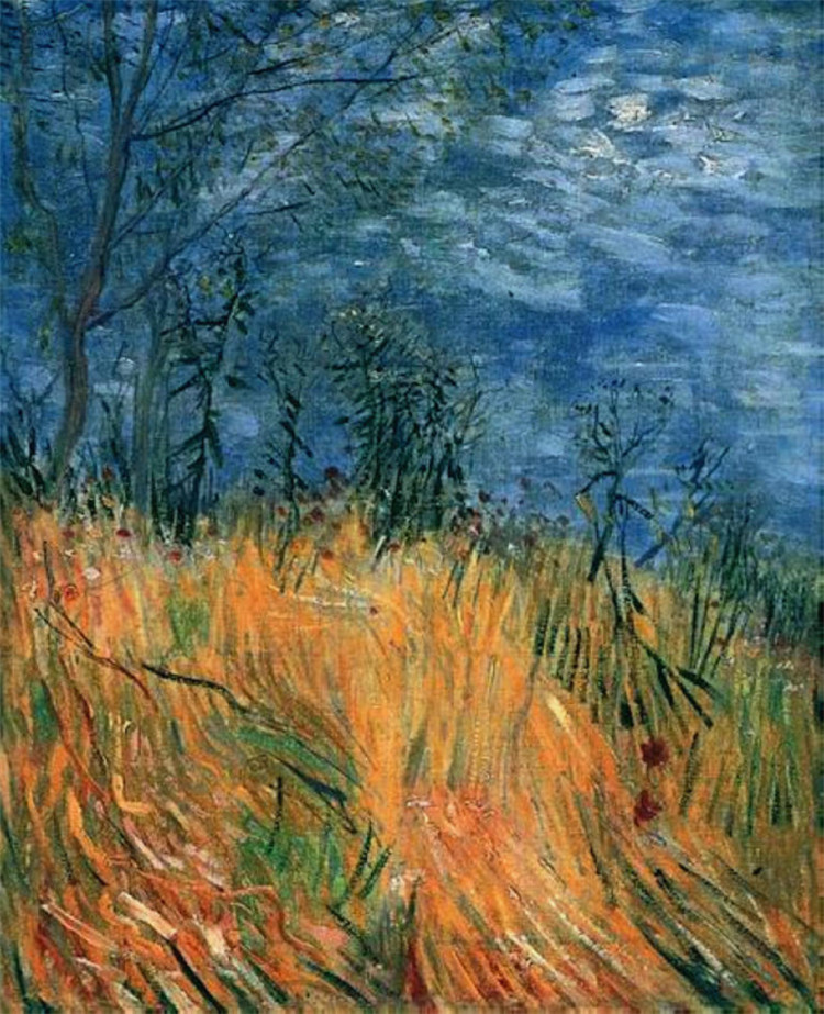 Edge Of A Wheatfield With Poppies Van Gogh Oil Painting - Click Image to Close